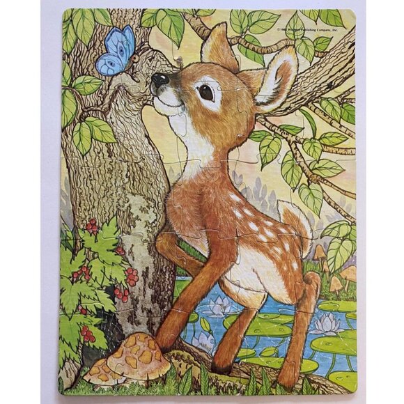 Rascals Baby Deer Jigsaw Puzzle 1982 Kids Childrens Game Toy - Picture 2 of 6